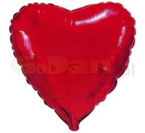 szív fólia lufi piros (45cm) 