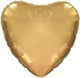 Szív alakú arany fólia lufi