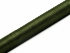 organza (36 cm * 9 m), sötétzöld 