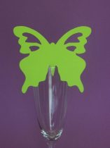 pillangó ültetőkártya limezöld (10 db)