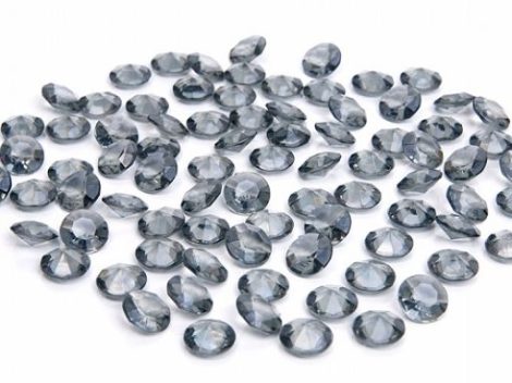 Gyémánt dekorkő ezüst (100 db)-(ADC12-091