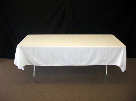 Fehér textil asztalterítő (5 m x 1,5 m)-szegetlen