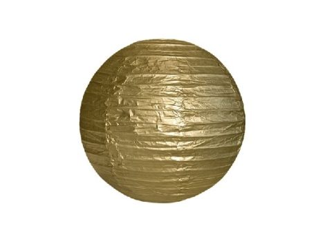 papír gömb lampion , 20 cm, arany 