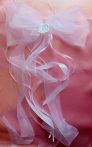 Szalagcsokor (organza masni rózsával) 21*40 cm