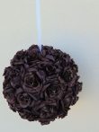 rózsagömb óriás szatén barna (35 cm)