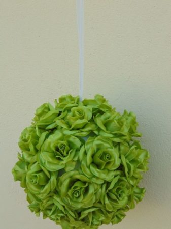 rózsagömb óriás szatén zöld (35 cm)