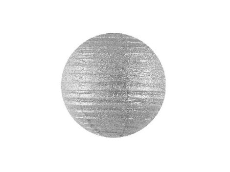 lampion glitteres ezüst (35 cm)