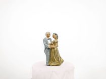 50. házassági évfordulós tortasísz (12 cm)