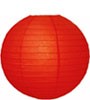 piros papír lampion gömb 35 cm-es (007)