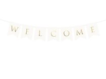Welcome felirat fehér( 15x95 cm)