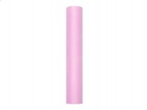 rózsaszín tüll dekoranyag (081)- 8 cm*20 m, puha