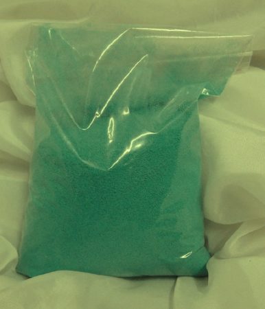 dekorhomok finomszemű, 500 gr. , v.mentazöld 17 M