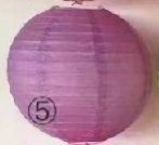 papír lampion gömb, 35 cm-es, milkalila (5)