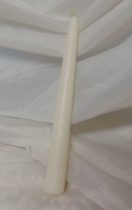 gyertya, törtfehér (20 cm)